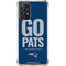 NFL New England Patriots Team Motto Galaxy A72 5G Clear Case